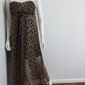 MEDIUM Cheetah Sweet Heart Dress